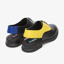 Camper Twins Formal Shoes Black / Blue / Yellow - Womens Singapore HDYNND-455